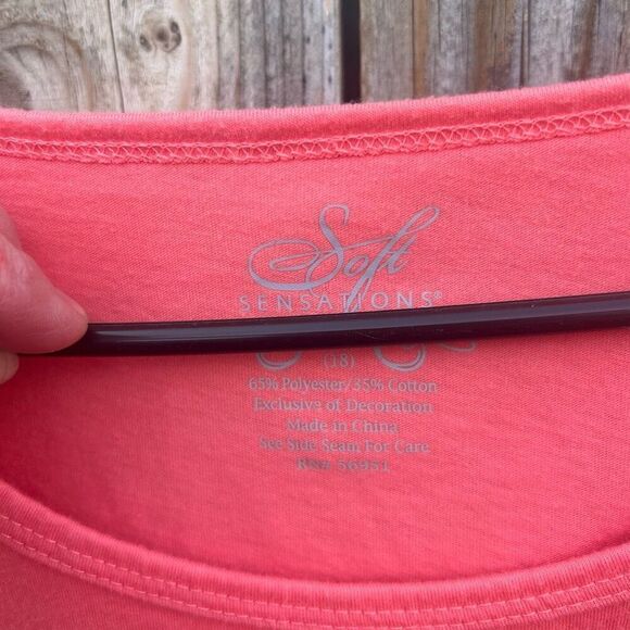 Soft sensations tshirt long sleeve lace size xl - Picture 4 of 8